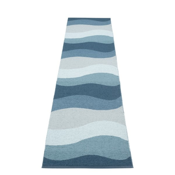 Niebieski chodnik odpowiedni na zewnątrz 70x300 cm Urvi Water – Pappelina