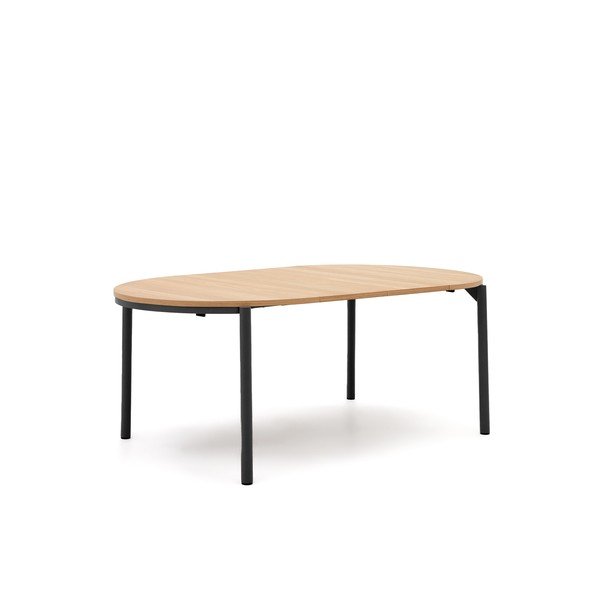 Okrągły rozkładany stół w dekorze dębu ø 120 cm Montuiri – Kave Home-image-4