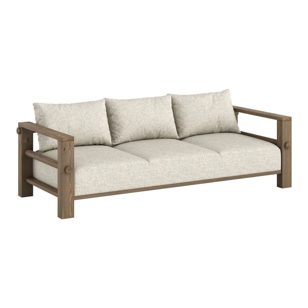 Jasnoszara sofa 225 cm Bare – Karup