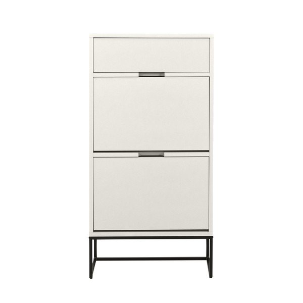 Biała szafka na buty z uchylnymi drzwiczkami Lipp – Tenzo-image-3