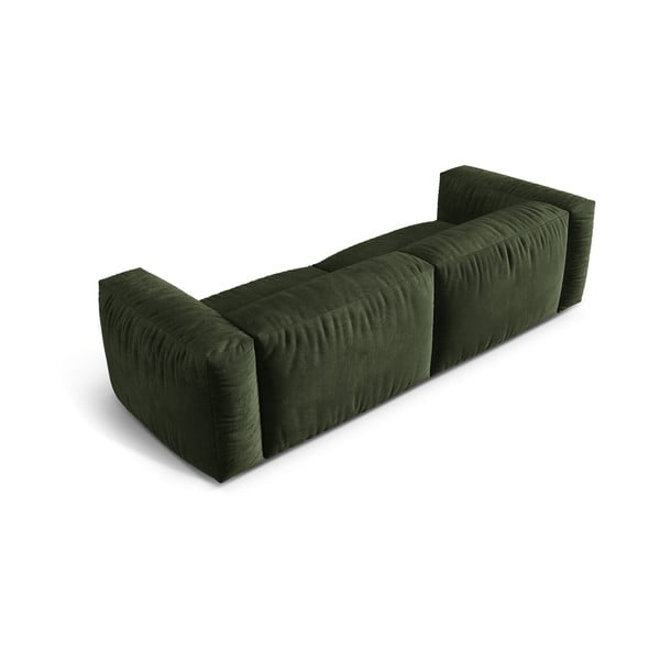 Zielona aksamitna sofa modułowa 240 cm Martina – Micadoni -image-2