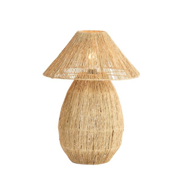 Lampa stołowa w naturalnym kolorze z kloszem z juty (wysokość 55 cm) Maruva – Light & Living-image-3