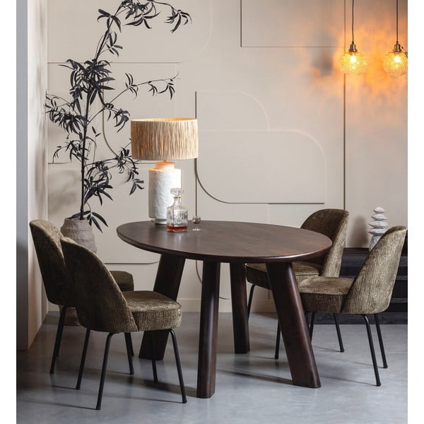 Aksamitne krzesła zestaw 2 szt. w kolorze khaki Vogue – WOOOD-image-1