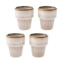 Kremowe filiżanki zestaw 4 szt. na espresso ceramiczne 100 ml Tone – Dakls