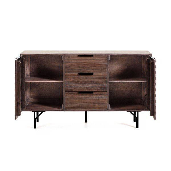 Ciemnobrązowa komoda Kave Home Atalia, 160x91 cm-image-4