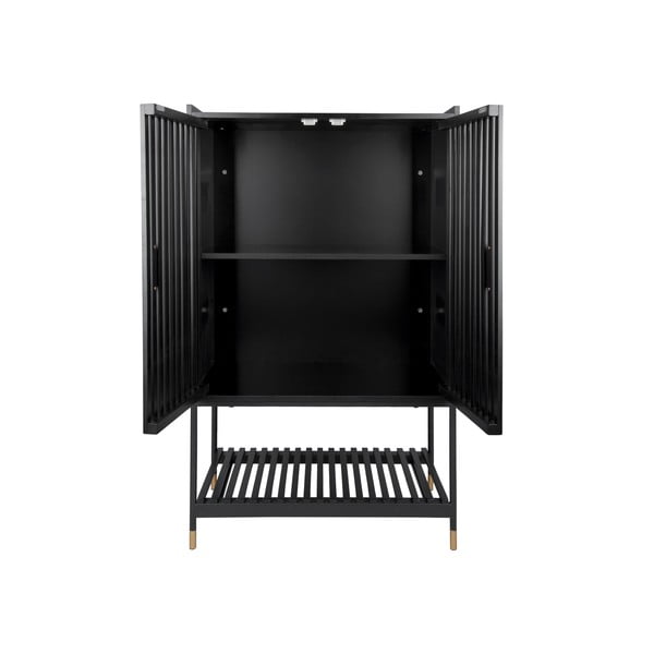 Czarna komoda z drewna sosnowego Leitmotiv Marve, 75x120 cm-image-3