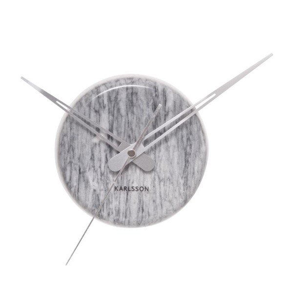 Zegar Marble Dot Grey