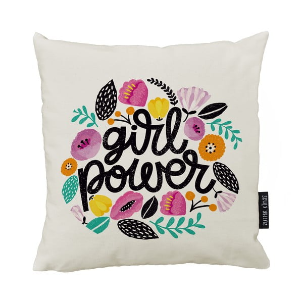 Poduszka Butter Kings z bawełny Girl Power, 45x45 cm