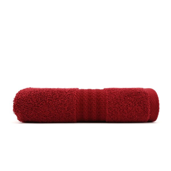 Czerwony bawełniany ręcznik Foutastic, 50x90 cm