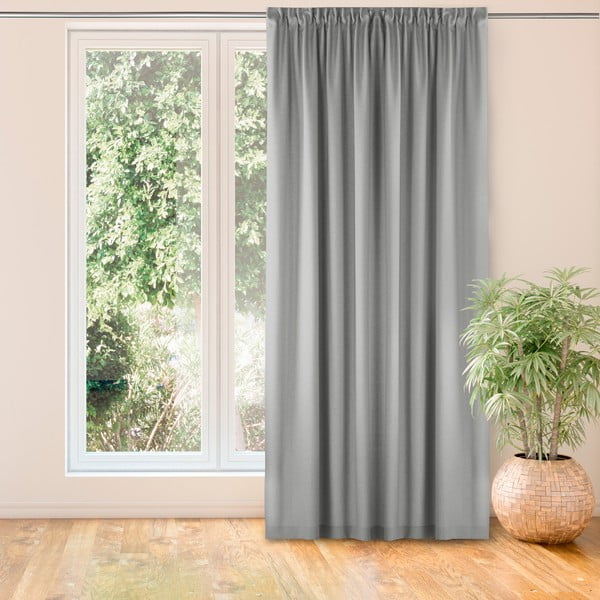 Szara zasłona 140x300 cm Carmena – Homede-image-1