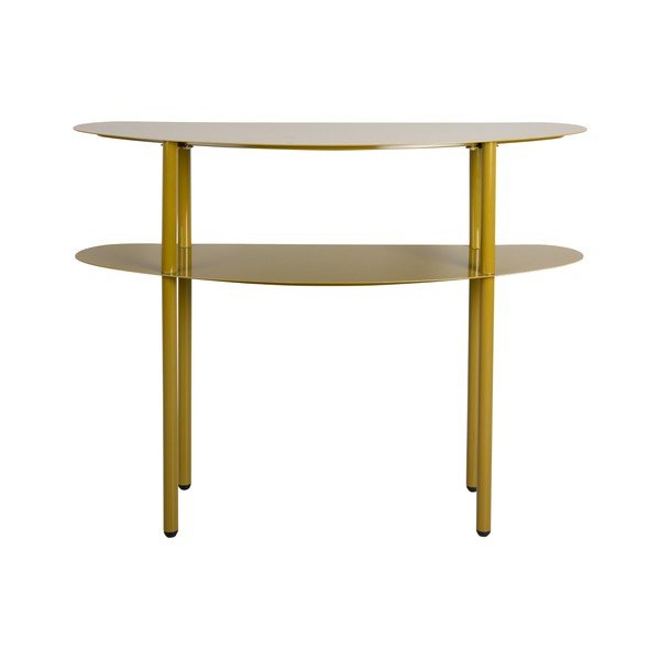 Metalowa konsola w kolorze khaki 28x90 cm Paris – Leitmotiv