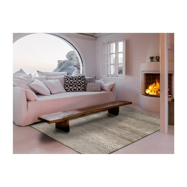 Szary dywan z wiskozy Universal Belga Beigriss, 100x140 cm-image-2