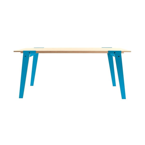 Niebieski stół/biurko rform Switch, blat 180x78 cm