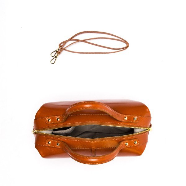 Torebka skórzana Isabella Rhea 355 Cognac-image-1