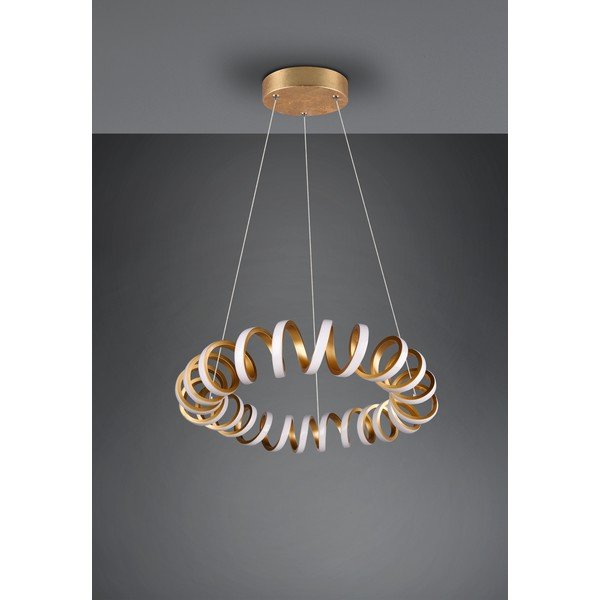 Lampa wisząca LED w kolorze złota ø 55 cm Curl – Trio-image-4