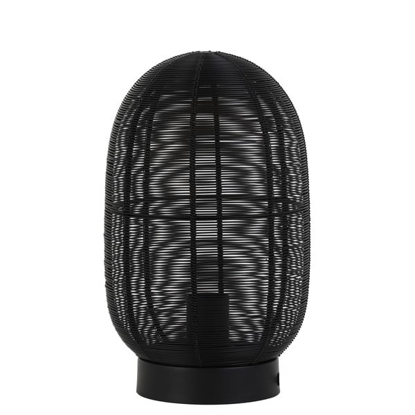 Czarna lampa stołowa (wysokość 30 cm) Ophra – Light & Living-image-4