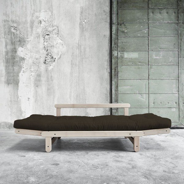 Sofa rozkładana Beat Beech/Choco Brown-image-1
