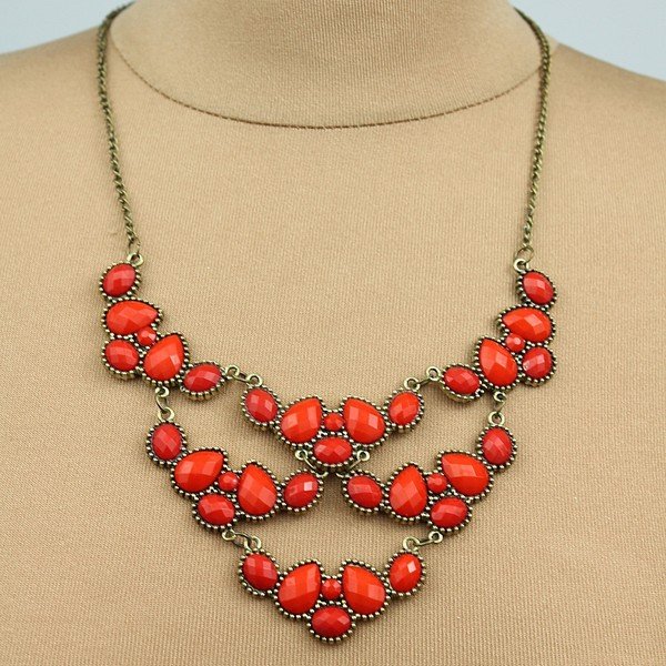 Naszyjnik Romantic Cherry Red-image-1