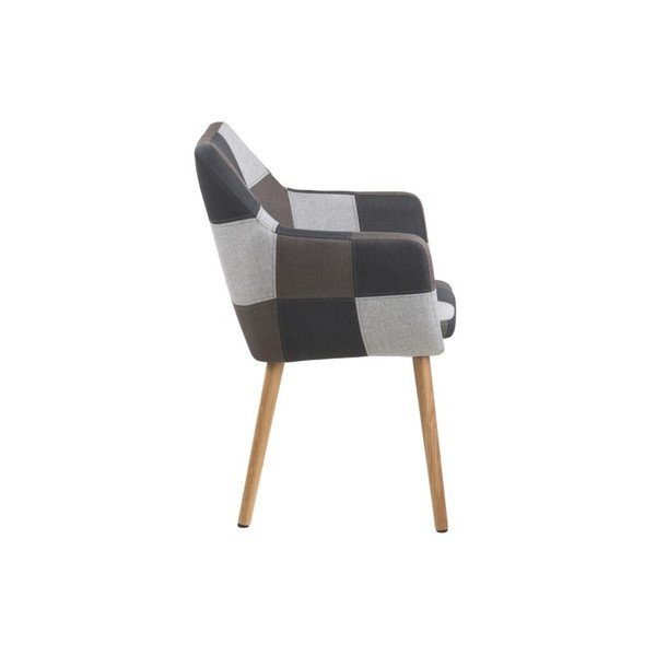 Szary fotel Actona Nora Patchwork-image-2