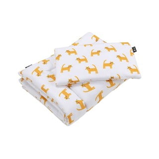 Bawełniana jednoosobowa pościel dziecięca 140x200 cm Sweet Dreams – Yellow Tipi