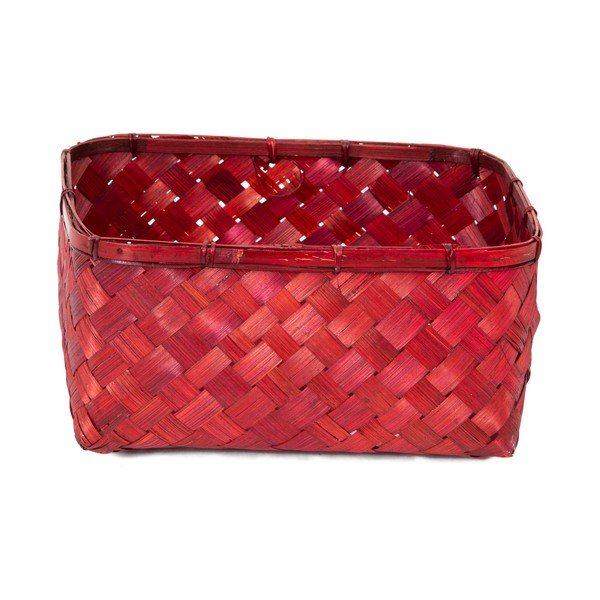 Czerwony koszyk bambusowy Compactor Hanoi, 30x23 cm-image-3