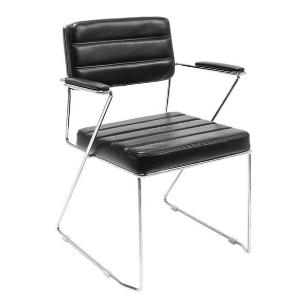 Czarne krzesło Kare Design Dottore Black