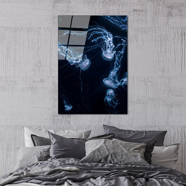 Szklany obraz 70x100 cm Jelly Fish – Wallity-image-3