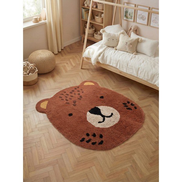 Brązowy bawełniany dywan dziecięcy odpowiedni do prania/tkany ręcznie 120x149 cm Snuggle Berry – Hanse Home-image-1