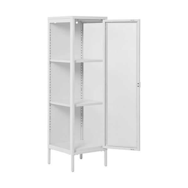 Biała metalowa witryna 40x140 cm Brisbane – House Nordic-image-3