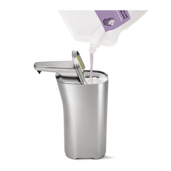 Bezdotykowy dozownik do mydła simplehuman Compact, srebrny-image-1
