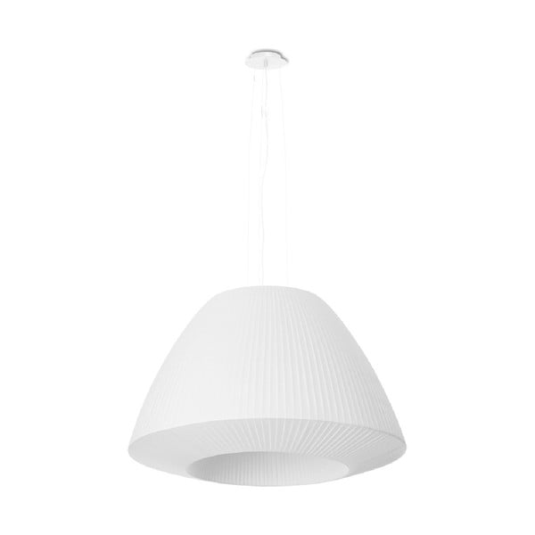 Biała lampa wisząca ze szklanym kloszem ø 60 cm Soprano – Nice Lamps