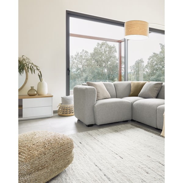 Biała/w naturalnym kolorze lampa stojąca z drewnianym kloszem (wysokość 210 cm) Juhe Ash – Kave Home-image-4