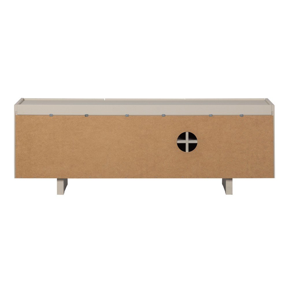 Jasnoszara szafka pod TV z litego drewna sosnowego 152x53x46 cm Basu – WOOOD (zdjęcie 8)
