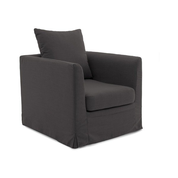Antracytowy fotel Vivonita Coraly -image-2