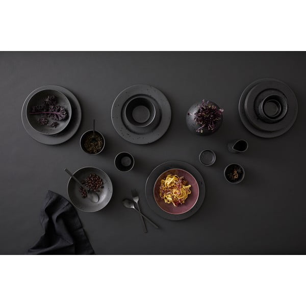 Czarny kamionkowy wazon (wysokość 20 cm) Gastro  – Bitz-image-3