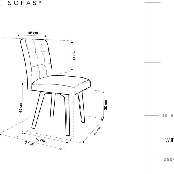 Brązowe krzesło Mazzini Sofas Tulip-image-1
