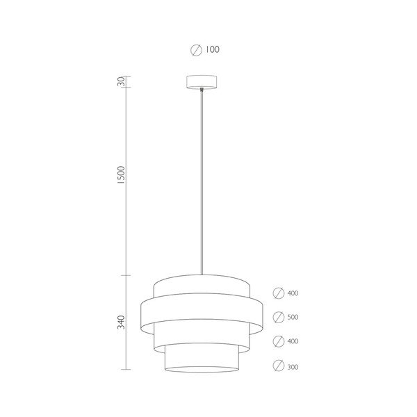 Lampa wisząca w kolorze drewna bukowego Sotto Luce TSURI Elen, Ø 50 cm-image-2