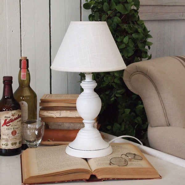Lampa stołowa White Antique, 38 cm