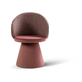 Różowy aksamitny fotel Inez – Micadoni 