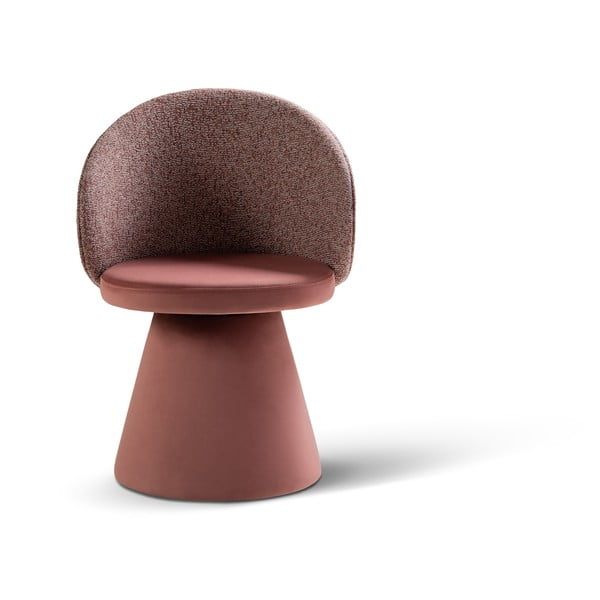 Różowy aksamitny fotel Inez – Micadoni 