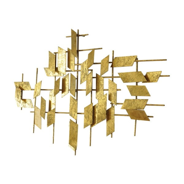 Metalowa dekoracja ścienna w kolorze złota Westwing Collection Tara, 60x95 cm