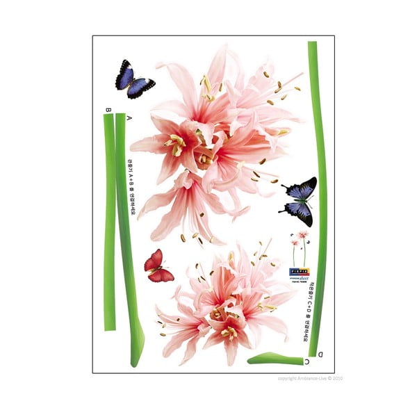 Zestaw naklejek Ambiance Lilly Flower-image-2
