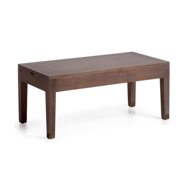 Stolik z drewna mindi z podnoszonym blatem Moycor Spartan, 110x55 cm-image-1