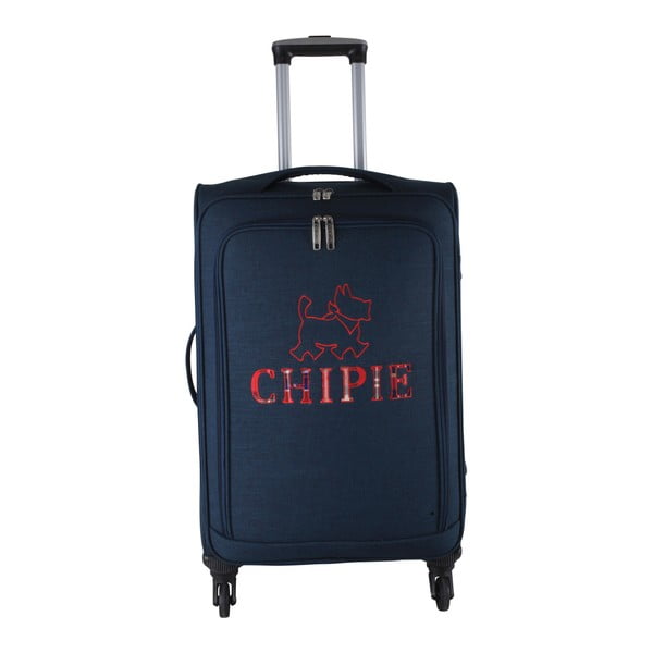 Granatowa walizka LULU CASTAGNETTE Chipie, 41 l