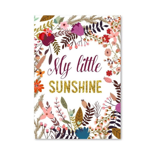Plakat (projekt: Mia Charro) - My Little Sunshine