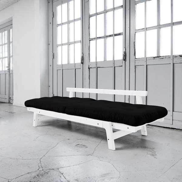 Sofa rozkładana Karup Step White/Black-image-2