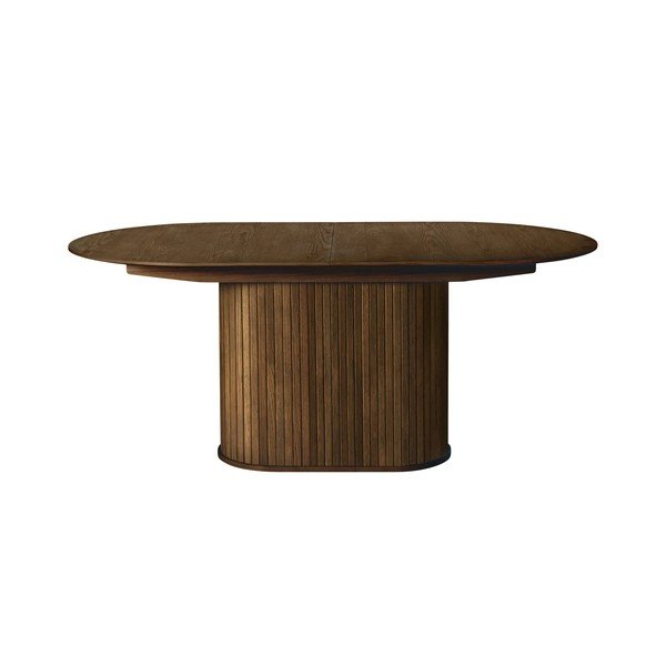 Rozkładany stół z dodatkowym blatem w dekorze dębu 95x180 cm Nola – Unique Furniture-image-1