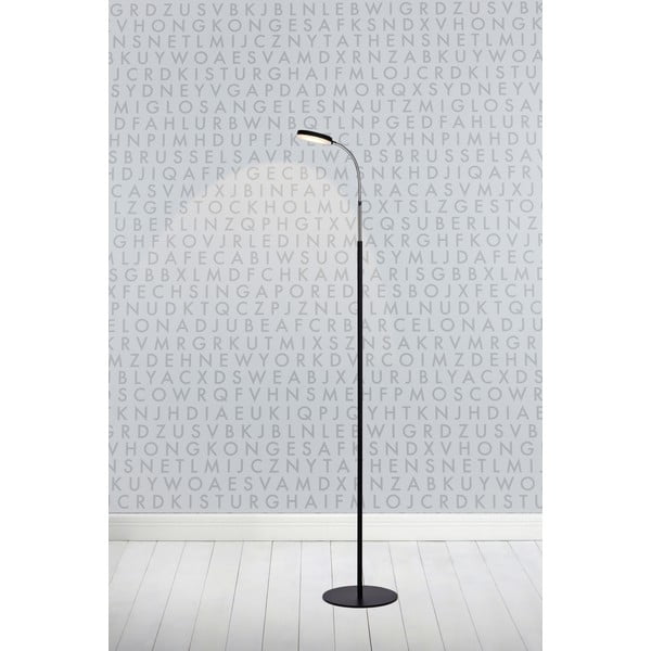Czarna lampa stojąca LED Markslöjd Flex-image-1