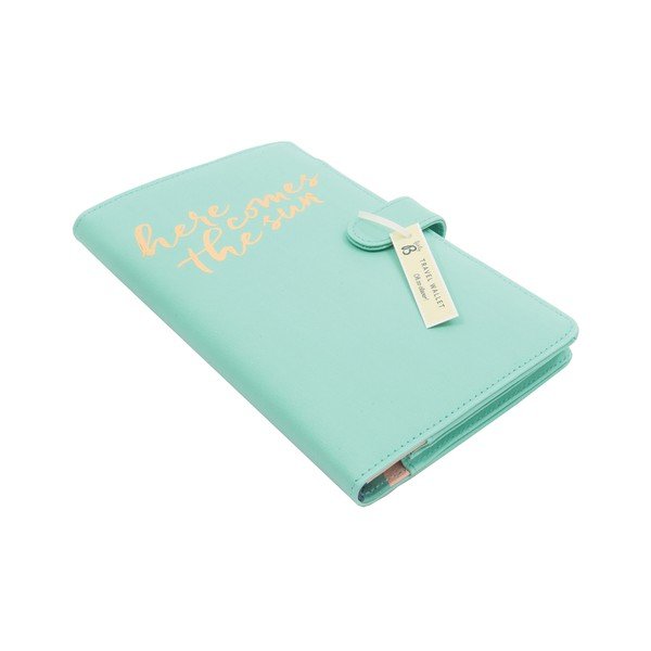 Turkusowy portfel podróżny Busy B New Fashion-image-2