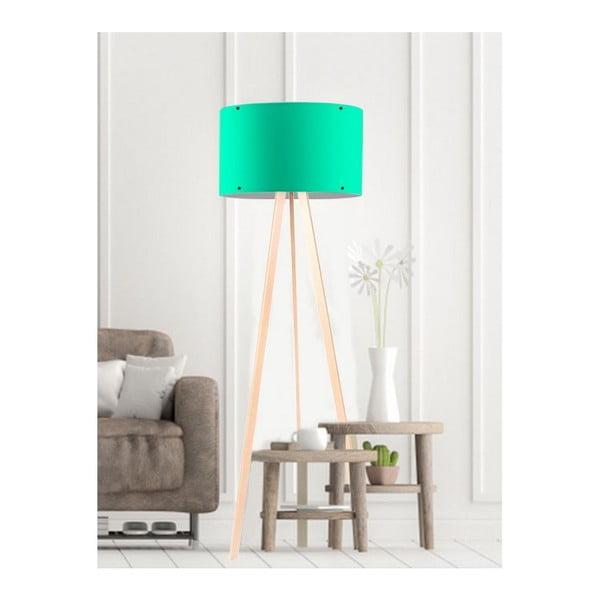 Zielona lampa stojąca Simple